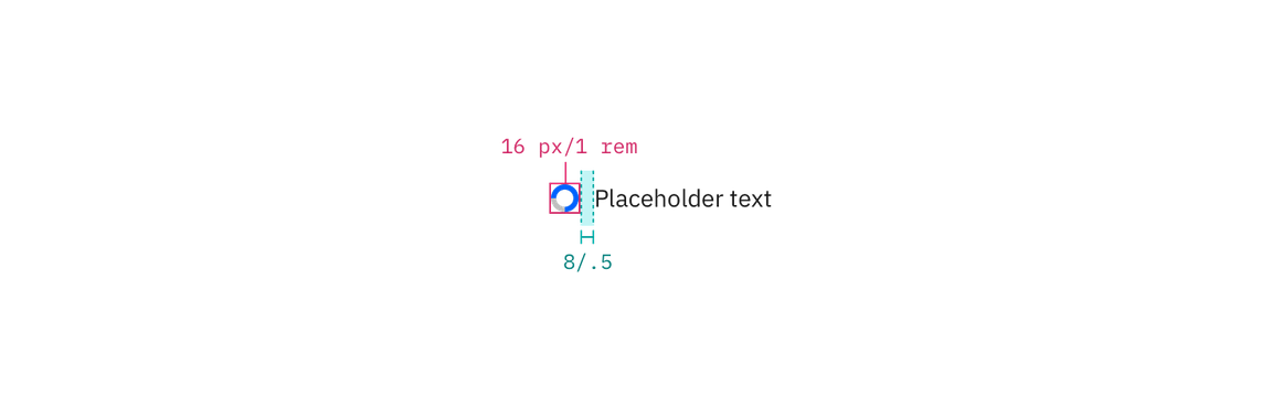 Inline loading spinner structure measurements